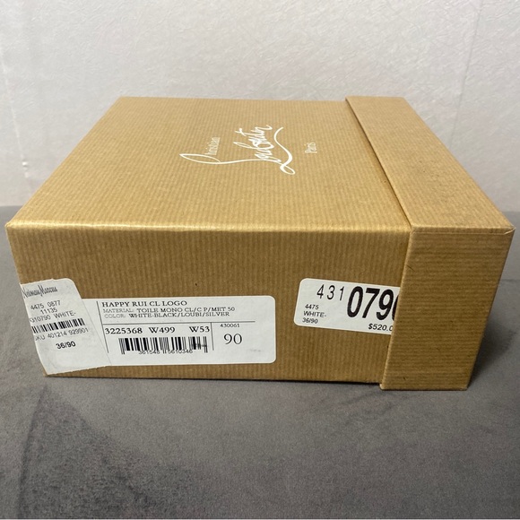 New Christian Louboutin Men's Monogram Happy Rui CL Logo Belt. SZ 90 $520 - Picture 7 of 7